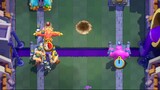 Clash Royale: 23/2 gameplay (teamwork tower build)