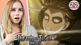 LEVI VS THE FEMALE TITAN!! - Attack On Titan Episode 22 Reaction | Shingeki no Kyojin