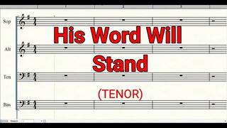 His Word Will Stand | Tenor | SATB