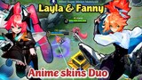 LAYLA & FANNY ANIME SKINS DUO GAMEPLAY!🔥 Aspirants Skins FT @PRG is here