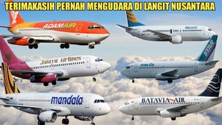 ASTAGA GA NYANGKA, 9 Maskapai Legendaris Indonesia Yang Dulu Laris Kini Bangkrut dan Tinggal Nama