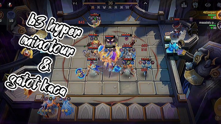 bintang 🌟🌟🌟 hyper minotour & Gatot kaca di magic chess go go mobile legend #magicchess #mlbb