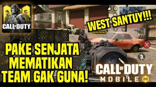 SENJATA MEMATIKAN!! TEAM GAK GUNA! WEST SANTUY!🤣 (CALL OF DUTY MOBILE INDONESIA)