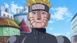 Naruto: The robot Naruto sucked Naruto's chakra, and the spiral pattern it rubbed out was not even a