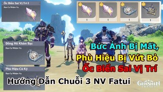 Bức Ảnh Bị Mất, Phù Hiệu Bị Vứt Bỏ, Ốc Biển Sai Vị Trí - Hướng Dẫn Chuỗi 3 Nhiệm Vụ Fatui | Genshin