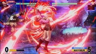 KOF15　最強投げキャラ　シェルミー　7Hitクラッチ投げコンボ　開幕5割で勝負を決める