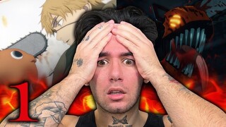 this will be my favorite Anime.. CHAINSAW MAN: EPISODE 1 (REACTION)