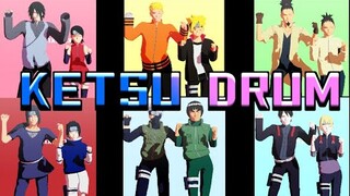 Ketsu Drum【NARUTO MMD】NARUTO*BORUTO*SASUKE*SARADA*SHIKAMARU*SHIKADAI*ITACHI*KAKASHI*GUY*SAI*INOJIN