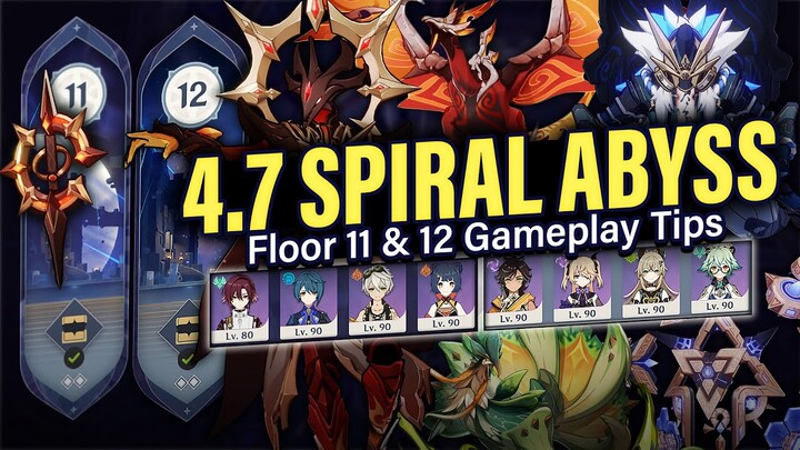 How to BEAT 4.7 SPIRAL ABYSS Floor 11 & 12: Guide & Tips w/ 4-Star Teams! | Genshin Impact 4.7