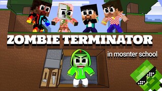 Monster School : Baby Zombie and Terminator Zombie - Sad Story - Minecraft Animation