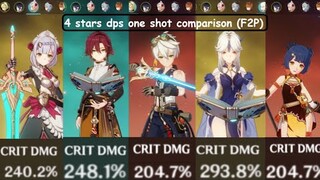 Best 4 Star dps ? dmg comparison