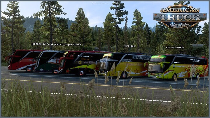 Perjalanan Para Driver Bus Indonesia Di Amerika Part 1/2 - ATS Mod MP Indonesia