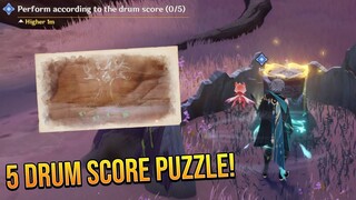 Perform the Drum Score | Asipattravana Itihasa | Genshin Impact 3.6 Puzzle