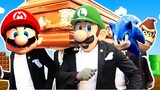 Mario Vs Sonic Mix FIght Moments - Meme Coffin Dance COVER
