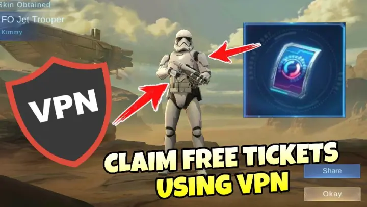 HOW TO CLAIM FREE TICKETS USING VPN