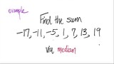 Example: Find the sum