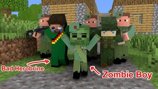 Monster School : Zombie Boy Became an Information Soldier  - Minecraft Animation