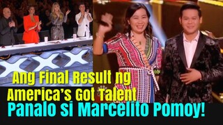 ANG HULING RESULTA WINNER SI MARCELITO POMOY SA AMERICAS GOT TALENT THE CHAMPIONS | VIDEO COVERAGE