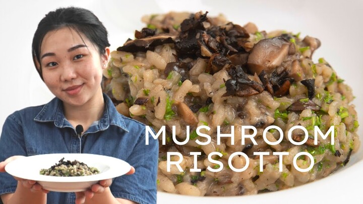 Mushroom Risotto Recipe | Cheryl Puteri Gunawan