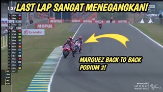 Last Lap Menegangkan! Marc Marquez Back To Back Podium Ke 2 Start Dari 13 Race Motogp Le mans 2024