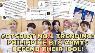 Filipino BTS Armys defended their idol over pinoys who called them BTS Biot..