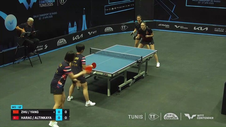 ZHUQIHUI/YANGHUIZE-ECE HARAC/SIBEL ALTINKAYA-WTT Contender Tunis 2025 Presented