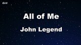 All of Me  John Legend Karaoke With Guide Melody Instrumental