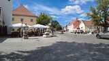 Nice small walk down the main street in Kuressaare, Estonia, 4k with sound