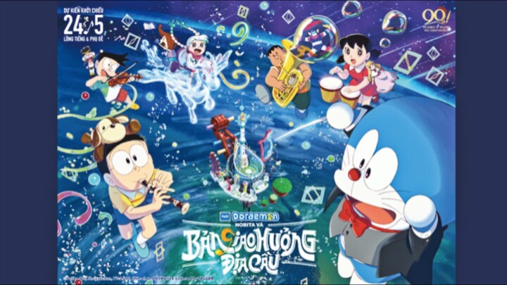 Doraemon: Nobita và bản giao hưởng Địa Cầu [Bản đẹp (DVD) + Lồng tiếng] Doraemon movie 43