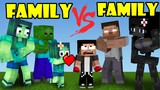 Monster School : Family Zombie vs Family Herobrine POOR OR RICH - Funny Story Minecraft Animation