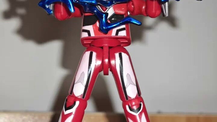 Self-modified Bruco◇Nexus red adult model display