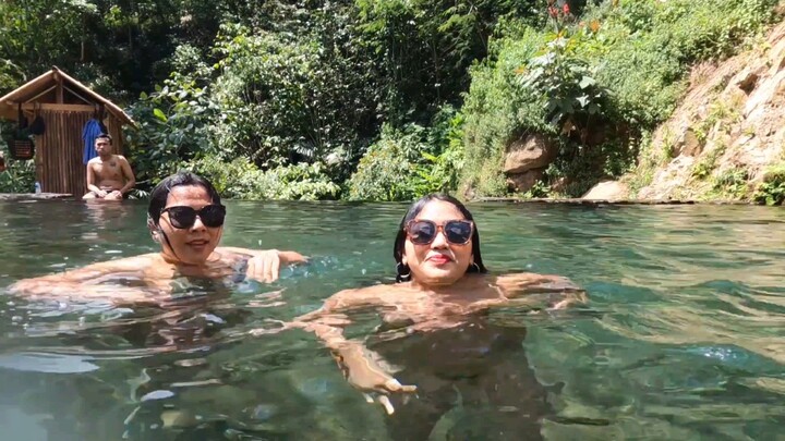 Asian Girl Exclaims In A Waterfall Bath