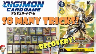 Yellow Seraphimon Deck Has a LOT of Recovery and a LOT of Tricks! (Winning Digimon TCG Deck)