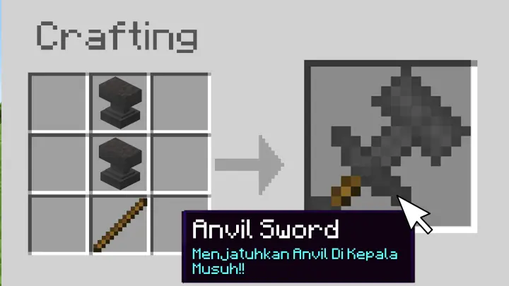 Aku Bisa Buat Pedang Dari APAPUN Di Minecraft!!
