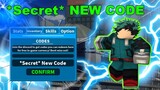 *Secret* New Code ! | Boku No Roblox: Remastered | Roblox MHA Game
