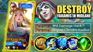 KADITA DESTROY NEW FARAMIS IN RANK GAME!! | KADITA BEST BUILD AND EMBLEM 2022 | TOP GLOBAL KADITA