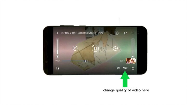 how to change video quality in bilibili videos