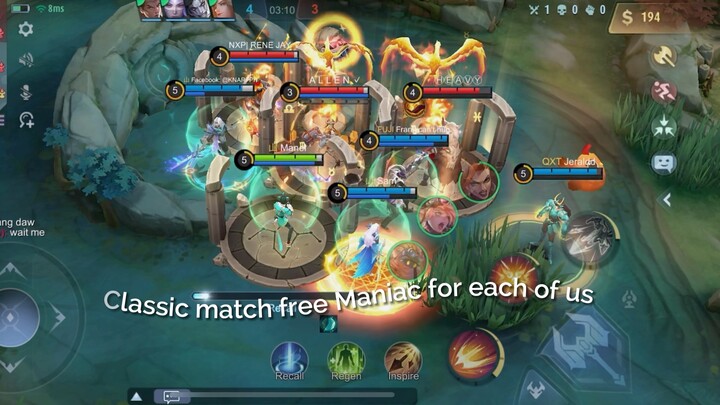 RARE MOMENTS IN MLBB | FREE MANIC AND SAVAGE