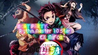 BEAT PARTY|| GAMEPLAY- KIMETSU NO YAIBA (LISA) RYTHM MASTER MODE