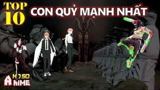 Top 10 con quỷ mạnh nhất Chainsaw Man