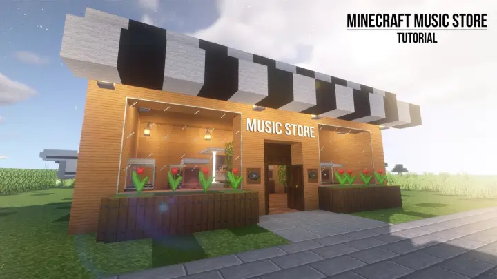 Minecraft grocery store - Tutorial build - Bilibili