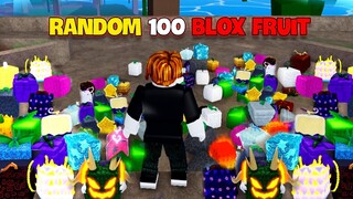 Blox Fruit - Thử Thách RANDOM 100 Trái Ác Quỷ tìmLEOPARD in roblox