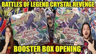 YU-GI-OH! BATTLES OF LEGEND: CRYSTAL REVENGE BOOSTER BOX OPENING! THIS SET IS INSANE!!!