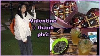 Đi chơi valentine ở Thành Phố có gì vui? lần đầu ăn socola🤔