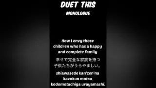 DUET THIS. (Monologue)Happy Father's Day. japanese pov seiyuu voicepractice voiceacting script fypシ