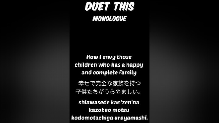 DUET THIS. (Monologue)Happy Father's Day. japanese pov seiyuu voicepractice voiceacting script fypシ