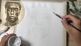 An actor who only draws a black panther with white paint