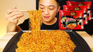 ASMR NUCLEAR FIRE NOODLES CHALLENGE 2X SPICY | EATING SOUNDS | NO TALKING | WILLIAM LIM ASMR