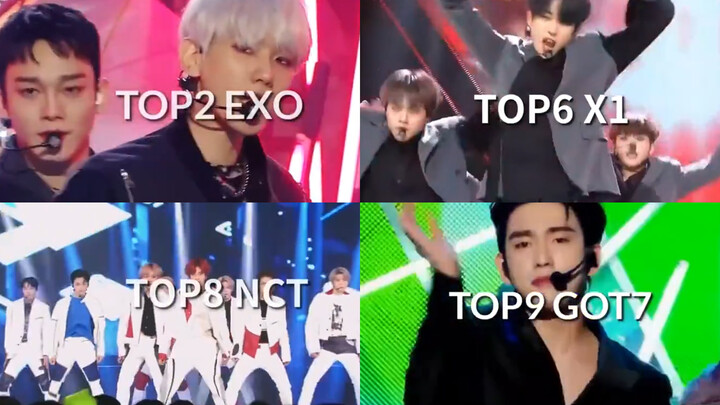[KPOP]2019 GAON top 10 boy groups
