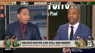 First Take | Stephen A.: I'm more confident Giannis, Bucks than Jayson Tatum, Celtics in this series